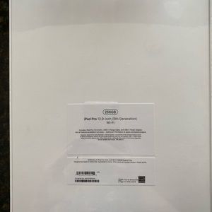 Brand new, never been used iPad Pro 265GB 12.9 in. Never been opened!